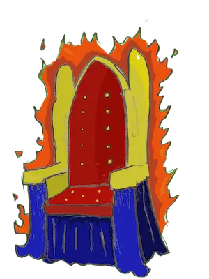 A throne, in you-know-where